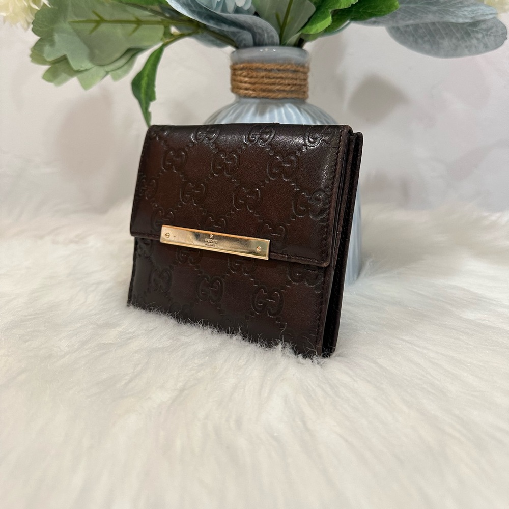 Gucci Guccissima Compact Bifold Wallet Only - Picture 7 of 14
